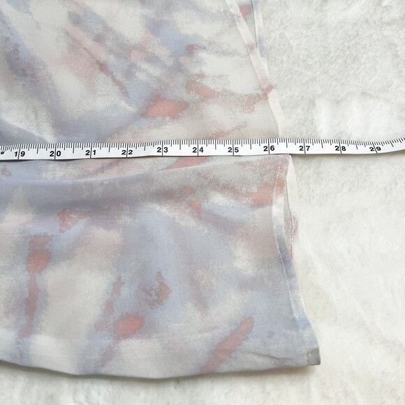 ModCloth Boho I Go Chiffon Tie Dye Pink Blue Top Women’s XL - Picture 13 of 13